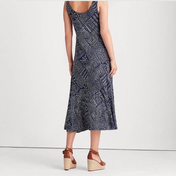 NWT💥Lauren Ralph Lauren Linen Jersey Dress💥 - Picture 2 of 4